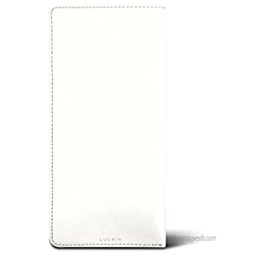 Lucrin - Case for Standard Size Glasses - White - Genuine Leather