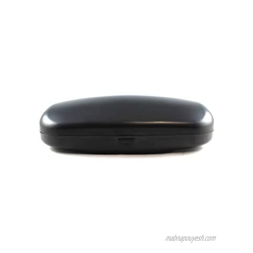 Medium Black Hard Plastic Push Button Eyewear Case  Sturdy Case for Eyeglasses  Sunglasses suitable for Men and Women