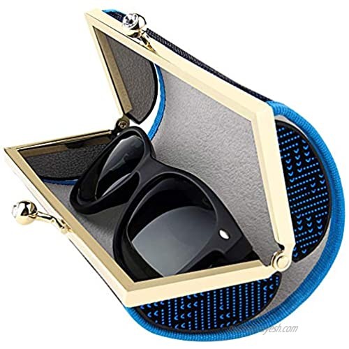 Styllize Eyewear Fashion Sunglasses Cute Compact Glasses Blue Case for Women