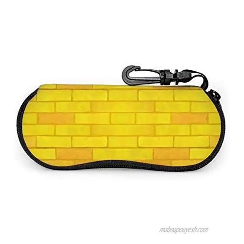 The Yellow Brick Road Glasses Case Ultra Lightzipper Portable Storage Box For Traving Reading Running Storing Sunglasses