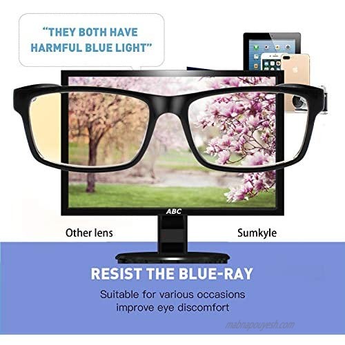 3-Pack Reading Glasses Blue Light Blocking Computer Readers for Women and Men