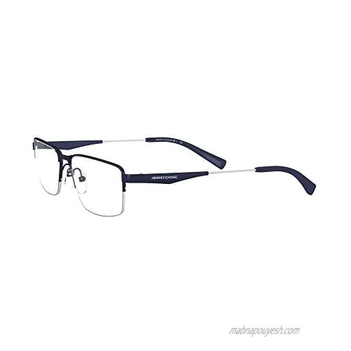 AX Armani Exchange Men's Ax1038 Rectangular Prescription Eyewear Frames