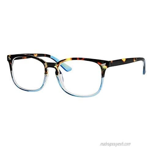 Blue Light Blocking Computer Glasses Anti Glare Elegant Style Reduce Eyestrain for Screens and Computers Men and Women