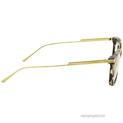 Bottega Veneta Minimalist BV1009O 003 Eyeglasses Havana/Gold Optical Frame