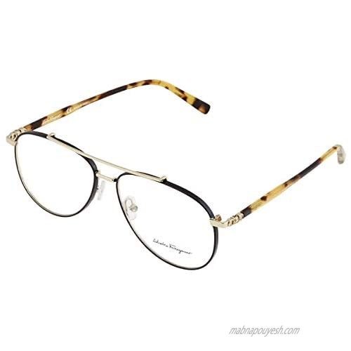Eyeglasses FERRAGAMO SF 2184 733 Shiny Gold/Black