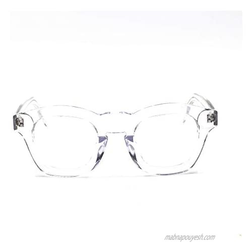 Japan Handmade Italy Acetate Eyeglass Frames clear lens Glasses Medium Full Rim 1960's