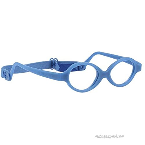 Miraflex Baby Zero 2 Eyeglasses for Kids+Extra Straps - Non-Toxic Plastic Frame Eyewear for Girls & Boys 34/15/105  Ages 8m-1y Comfortable & Flexible Frame