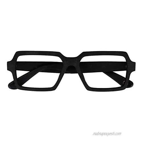 Zeelool Vintage Wood Grain Acetate Rectangular Eyeglasses for Men with Anti-blue Ray Lenses Arthur FA0178