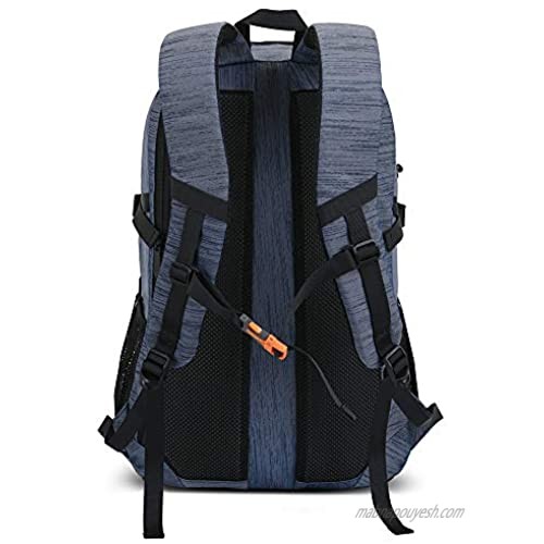 35L Hiking Backpack Sports and leisure backpack Water Repellent Camping Outdoor Trekking Daypack (Blue)