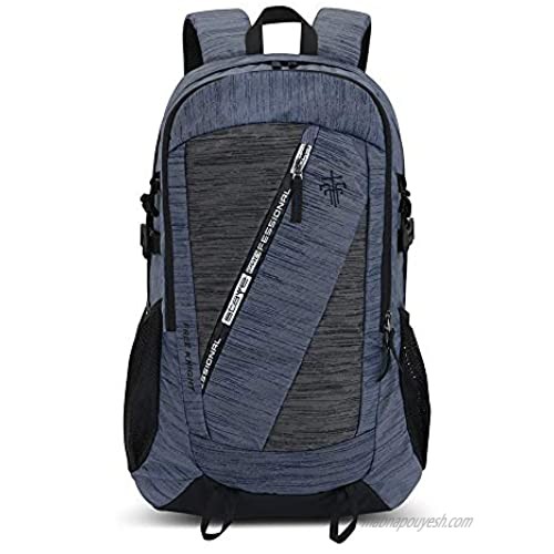35L Hiking Backpack  Sports and leisure backpack Water Repellent Camping Outdoor Trekking Daypack (Blue)