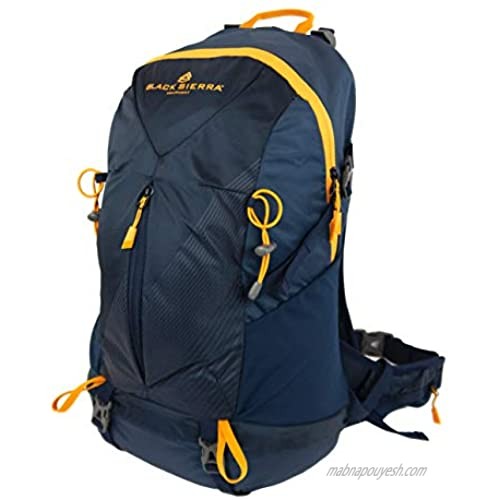 Black Sierra Edinburgh 35L Daypack Hiking Camping Backpack (Qty 1  Navy Blue)