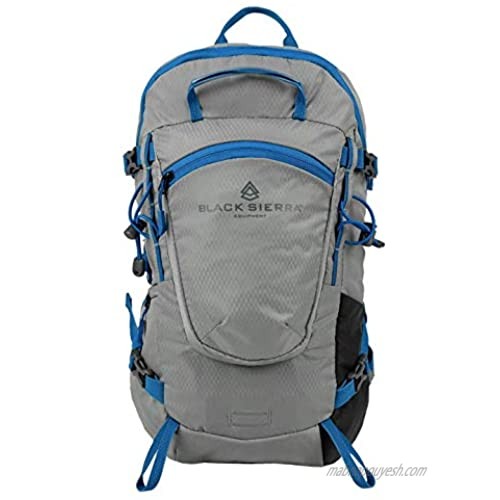 Black Sierra Makulu 25L Daypack Hiking Camping Travel Backpack Bag (Qty 1 Grey)