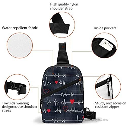 Cabin Fever Birds Sling Backpack Foldable Waterproof Chest Bag Crossbody Shoulder Daypack