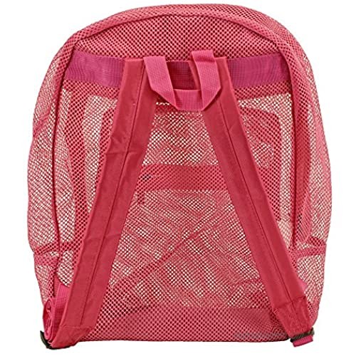 East West USA Beach Bag Backpack - Hot Pink