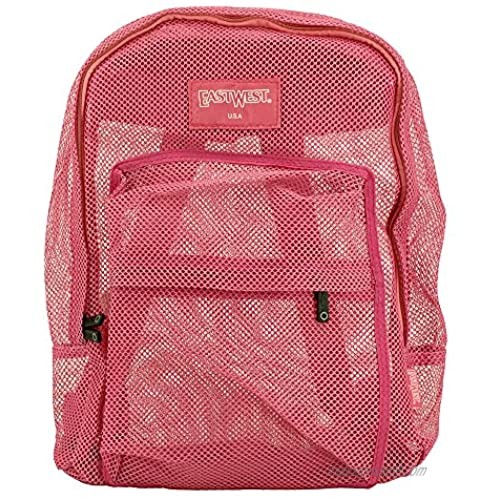 East West USA Beach Bag Backpack - Hot Pink