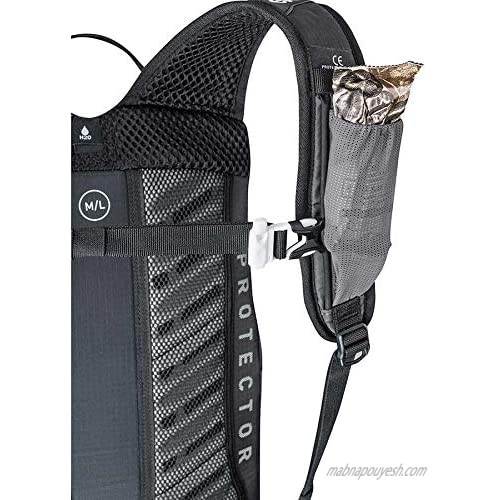 evoc FR Lite Race Protector Backpack 10L Carbon Grey/Orange ML