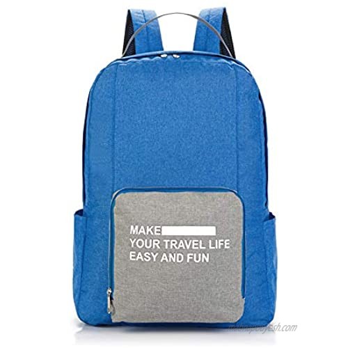 FFZM Ultra Light Folding Backpack Hiking Outdoor Backpack Durable Waterproof Portable Travel Backpack with Lever Cover