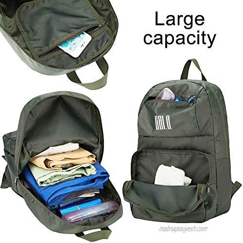 GBLQ PLUS Packable Backpack 35L Ultra Lightweight Water Resistant Daypack Green