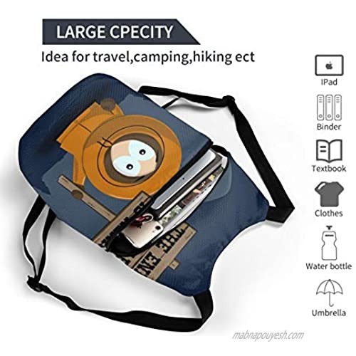 Grateful Wears South Park Kenny The End is Nearhiking Backpack Men and Women Waterproof Portable Folding Backpack Travel Sports Shopping Ultra Light Leisure Bag