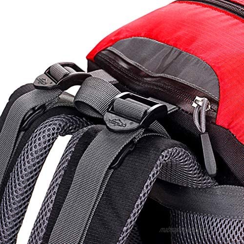 Hiking Backpack Camping Daypack Mountain Bike Cycling Rucksack for Men Women Travel Outdoor Camping Sports Motorcycle Bicycle Riding Nylon Multipurpose Daypack (Red)