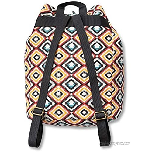 KAVU Eco Rucksack Organic Lightweight Cotton Backpack-Rough Diamond