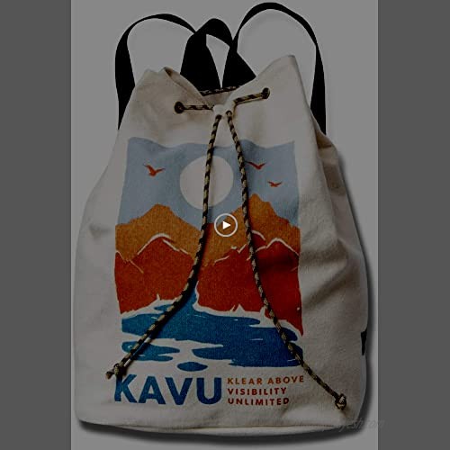 KAVU Eco Rucksack Organic Lightweight Cotton Backpack-Rough Diamond