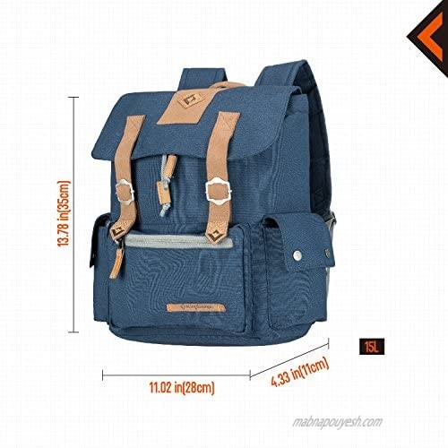 KingCamp Waterproof Laptop Backpack 17.3 inch for Women & Men Casual Daypack Backpack
