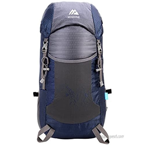 Mozone Large 45l Lightweight Travel Backpack/foldable & Packable Hiking Daypack (Navy Blue)