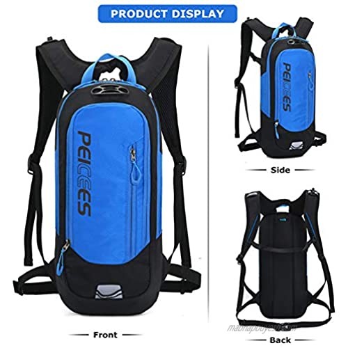 Peicees Hydration Backpack Pack Hiking Backpack with 2L Water Bladder Lightweight Running Water Backpack for Hiking Running Biking Cycling Camping