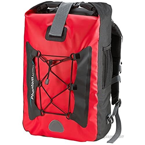 Phantom Aquatics Waterproof Backpack Dry Bag  (25 litres - Red)