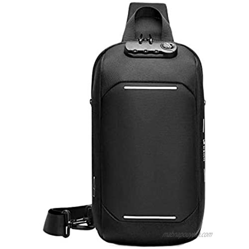 Sling Bag Water Resistance Crossbody Chest Backpack Outdoor Cycling Chest Shoulder Guard against theft Gym Fashion Bags Daypack Sack Satchel for Men & Women