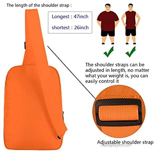 XQXA Crossbody Sling Backpack Travel Hiking Chest Bag Daypack Small Sling Bag for Men Women
