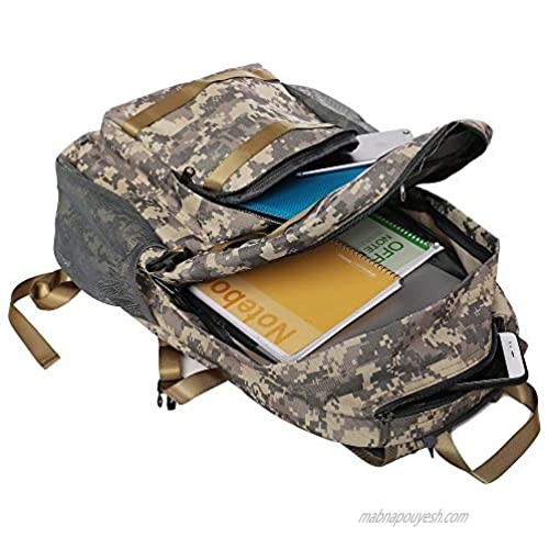 XTPower Xplorer Camouflage 38 | Solar Backpack with Removable 5 Watt Solar Panel | Military Print/Camouflage | 5V USB Output to charge Smartphones Powerbanks Tablets GPS and other USB devices