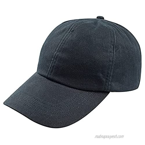 ANCOSO Baseball Cap Adjustable Unisex Wax Waterproof Cotton Hats for Sports Outdoor Workout Men Women