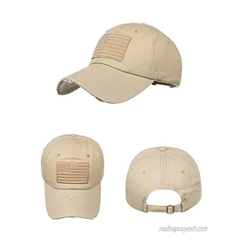 Anna-Kaci Camouflage Trucker Special Tactical Operator Forces USA Flag Patch Baseball Cap