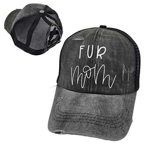 Dog MOM Trucker Hats  CAT MOM Hats  Fur MOM DAD Hats  Rescue MOM Hats  Trucker Hats Dog MOM Ponytail Hats