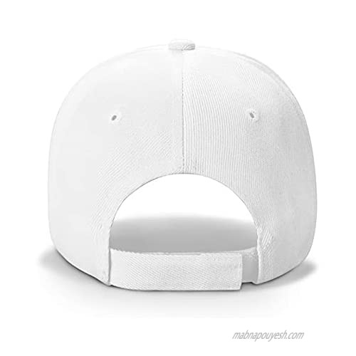 Fu46 Men's Outdoor Sports Baseball Cap Curved Baseball Cap Classic Casual Hat White
