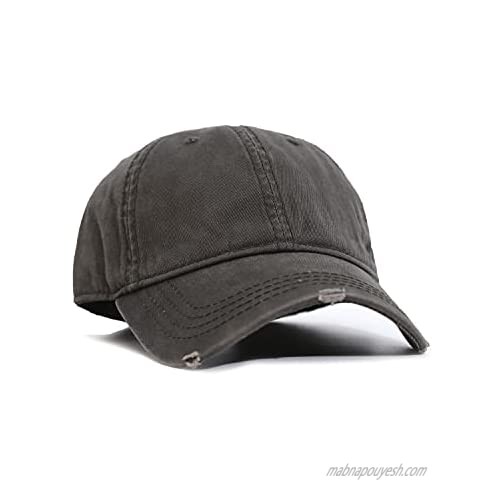 KRISPHILY Outdoors Broken Destroy Wash Cotton Sports Baseball Sports Cap and Hat for Women Men