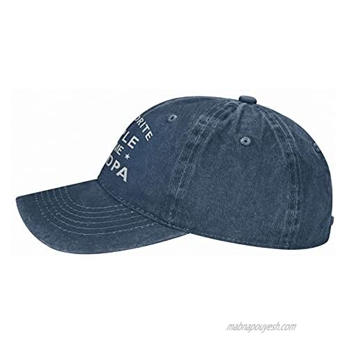 My Favorite People Call Me Grandpa Hat Unisex Dad Cap Adjustable Cowboy Baseball Cap