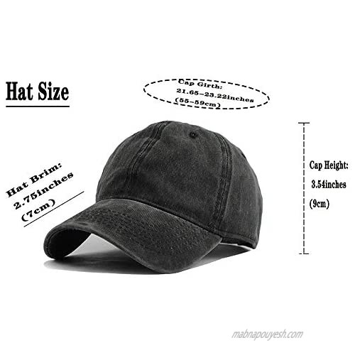 OASCUVER Nah. Rosa Parks 1955 Vintage Denim Hat Adjustable Washed Baseball Cap for Men and Women