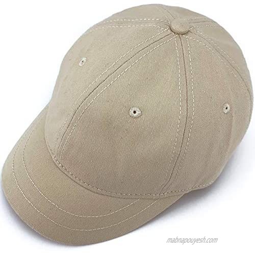 Rayna Fashion Short Bill Hat Plain Short Brim Ball Hat Trucker Baseball Dad Cap