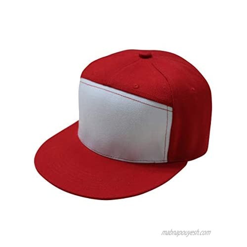 Trend Basics Embroidered Pokemon Trainer Red Hat. - 1996 Trainer Red Design (Snapback (1996 Original Design))