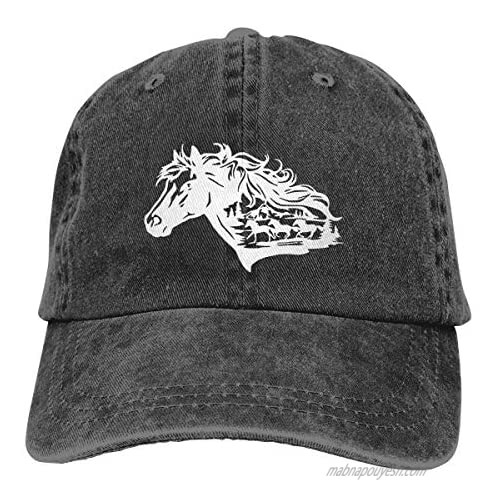 Waldeal Women's Horse Lover Rodeo Vintage Washed Hat Adjustable Baseball Cap