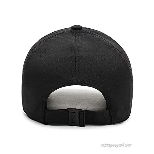 YuMENo Unisex Breathable Quick Dry Baseball Cap Summer Adjustable Lightweight Sports Running Hat Mesh Trucker Cap