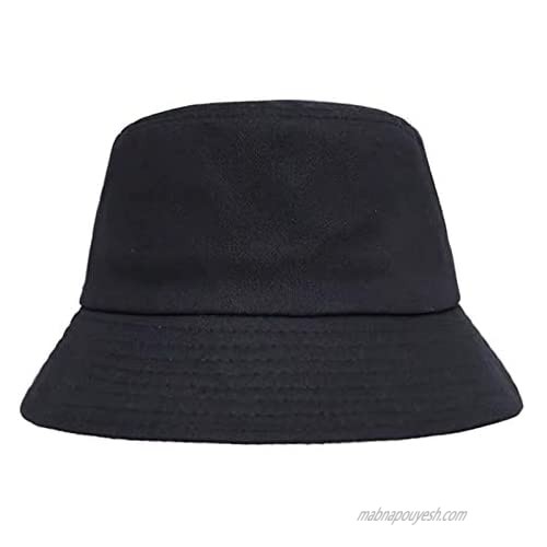 Bucket Hat Unisex Sun Uv Protection Wide Brim Cap Fishman Hat for Outdoor  Black