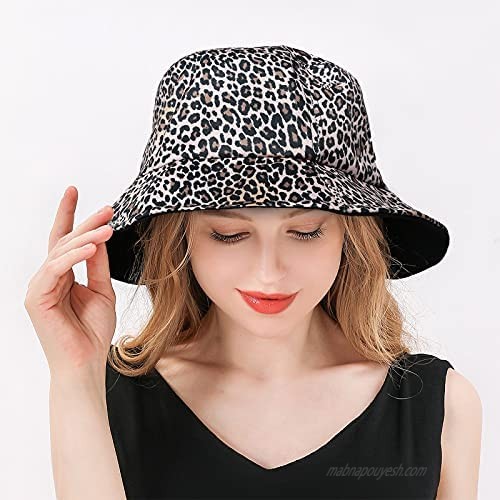 Cheetah Print Bucket Hats for Women Teens Girls Gorras De Mujer Sunhat Womens Bucket Hat Aesthetic Gorras para Mujer Cap