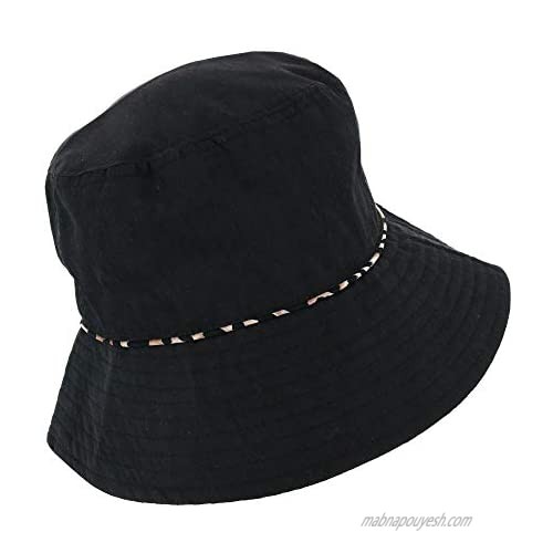 David & Young Women's Reversible Leopard Bucket Hat