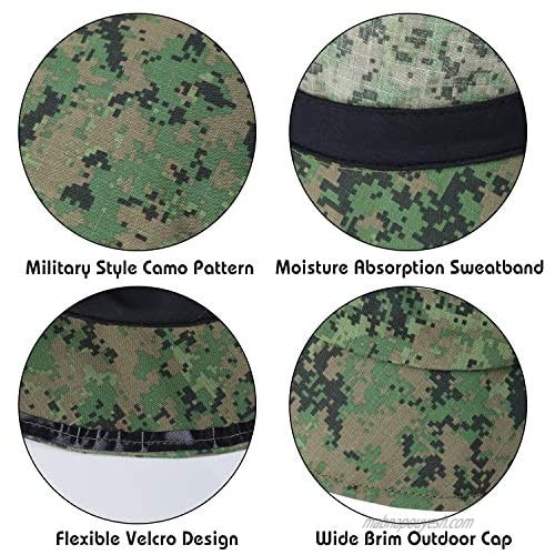 DOCILA Detachable TPU Face Cover Plastic Bucket Hat for Women Men Outdoor Large Brim Fisherman Sun Caps