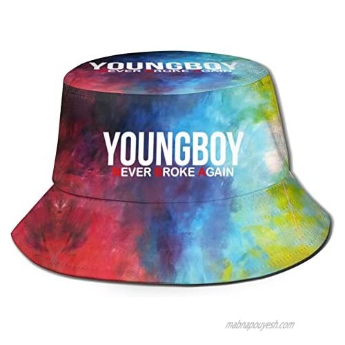 Fashion Foldable Rollable Fisherman Hat for Unisex Youth  Flat Top Breathable Sun Caps