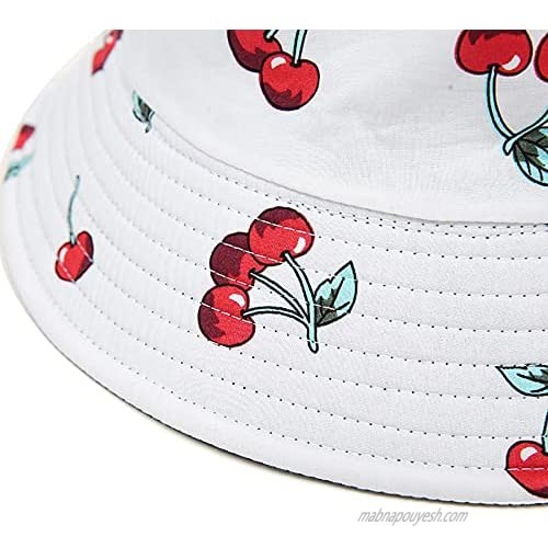 Fruit-Buckets-Hat Women Reversible-Fisherman Cap Packable Summer Sun Protection 1 PC